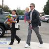 Eric Dane et sa fille Billie se rendent à un anniversaire à Burbank en Californie, le 2 février 2013.