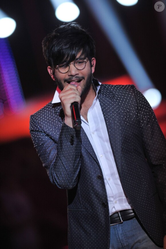 Florian lors de la finale de la Nouvelle Star, mardi 26 février 2013 sur D8