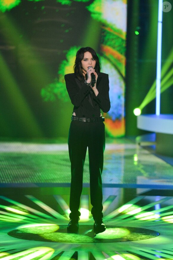 Sophie-Tith lors de la finale de la Nouvelle Star, mardi 26 février 2013 sur D8