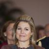 La princesse Maxima des Pays-Bas recevait le 26 février 2013 à Leiden le premier exemplaire d'un guide de lutte contre le cancer du col de l'utérus.