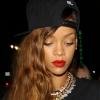 Rihanna arrive au Supperclub pour une soirée animée par Diddy. Los Angeles, le 26 février 2013.