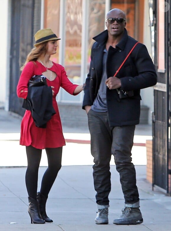 Seal va déjeuner avec Erin Cahill à Los Angeles le 27 février 2013.