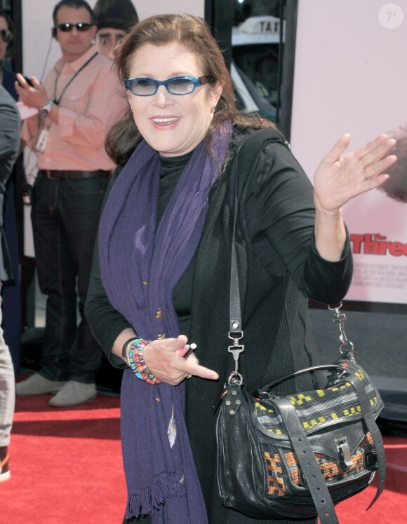 Carrie Fisher à Los Angeles le 7 avril 2012