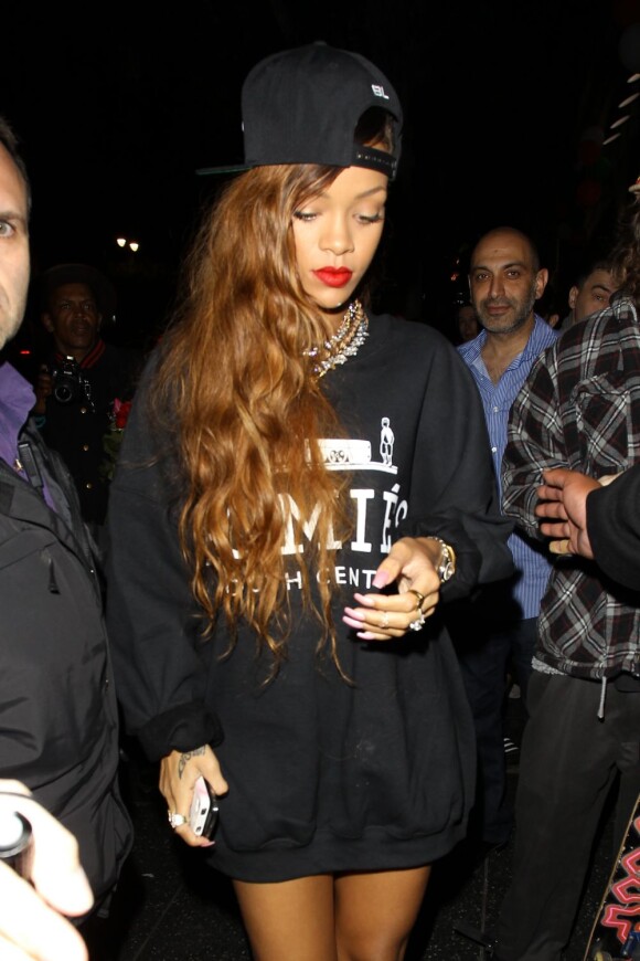 Rihanna au Supper Club à Hollywood, le 26 février 2013.