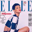 Rihanna fait la couverture du magazine Elle UK, daté du mois d'Avril 2013.