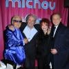 Michou, Alain Delon, le maire de Paris Bertrand Delanoë, ils étaient tous à la soirée Regine's Birthday afin de célébrer les 83 ans de Régine. La soirée s'est déroulée dans le cabaret de Michou à Paris, le 12 février 2013.