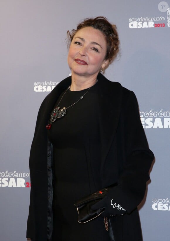 Catherine Frot arrivant à la cérémonie des César 2013