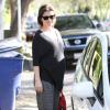 Shiri Appleby, enceinte, quitte le Cafe Urth dans le quartier de West Hollywood, le 17 janvier 2013.