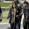 La Toya Jackson en visite sur le tournage de la serie 90210 à Los Angeles, le 4 mars 2013.
