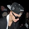 Le jeune Justin Bieber se rend dans une boite de nuit à Londres, le 5 mars 2013.