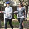 Exclusif - La belle Katy Perry fait du jogging avec une amie à Los Angeles, le 6 mars 2013.
