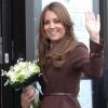 Kate Middleton, enceinte, visite l'Académie Havelock à Grimsby, le 5 mars 2013.