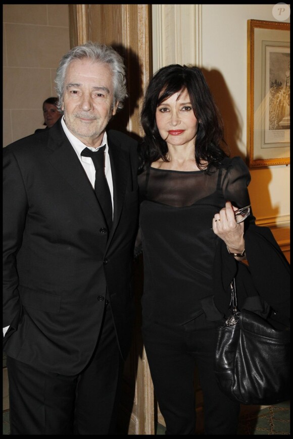 Evelyne Bouix et Pierre Arditi le 27 février 2013 à Paris.