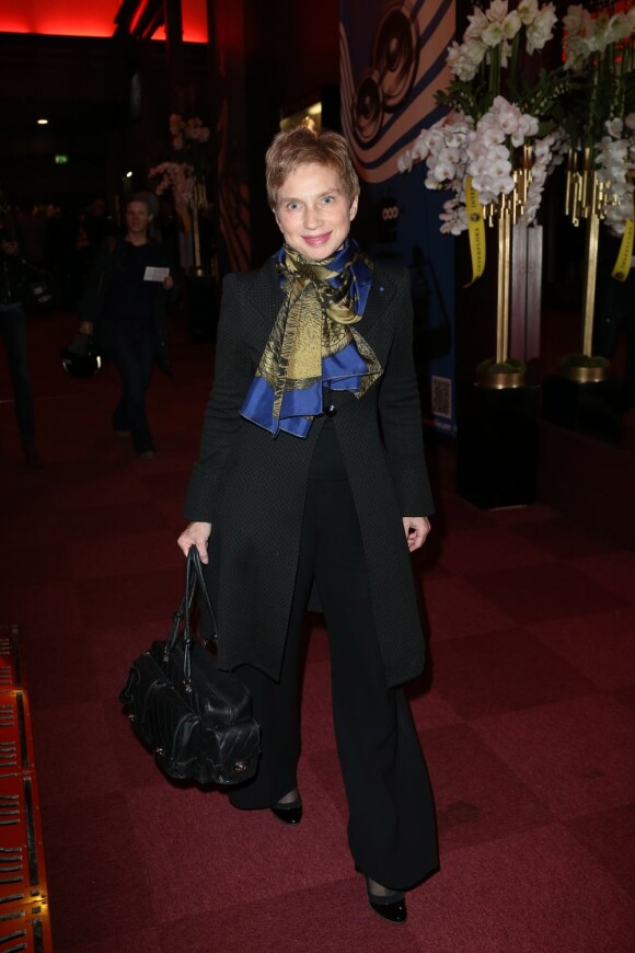 Laurence Parisot au gala "2000 femmes chantent contre le cancer" à l'Olympia de Paris, le 7 mars 2013.