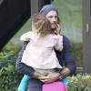 Gabriel Aubry est allé chercher sa fille Nahla à l'école à Los Angeles. Le 8 mars 2013.