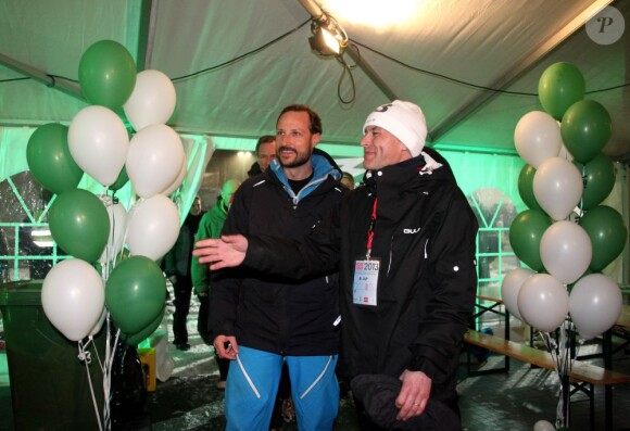 Le prince héritier Haakon de Norvège au Championnat du monde de ski Freestyle à Oslo, le 5 mars 2013.