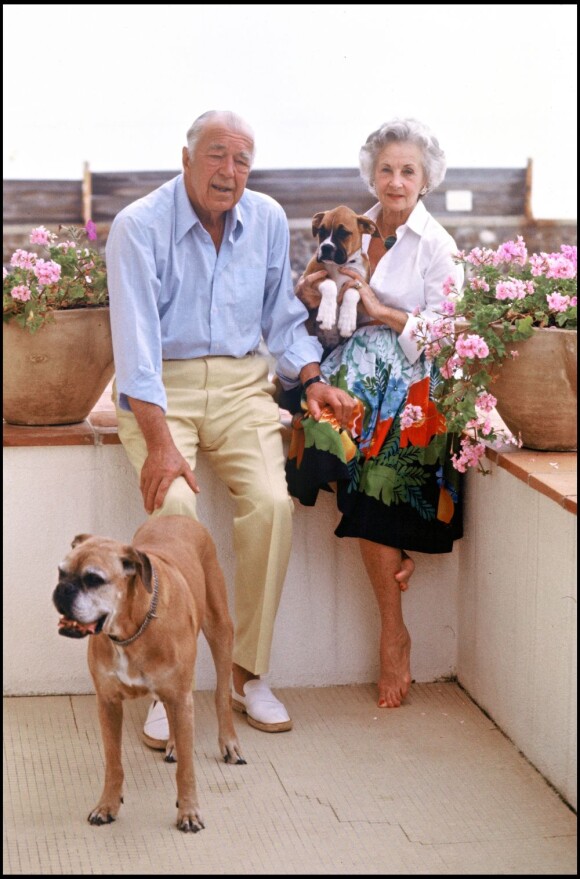 Le prince Bertil et son épouse Lilian de Suède à Sainte-Maxime, le 23 juin 1982.