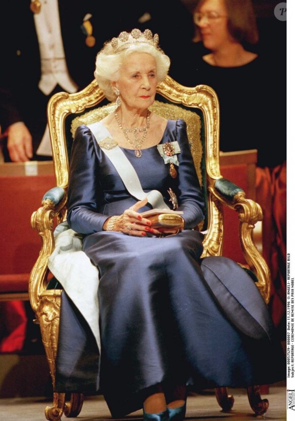 La princesse Lilian de Suède à Stockholm, le 12 décembre 1996.