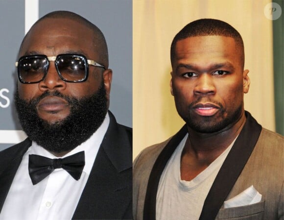 Rick Ross et 50 Cent, un ancien officier correctionnel et un ex-vendeur de drogue devenus des poids lourds du rap US.