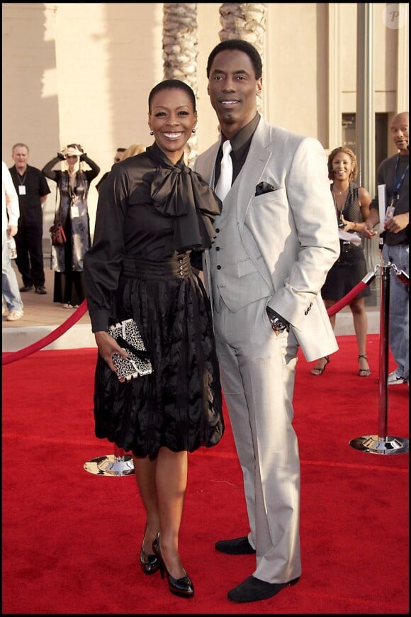Isaiah Washington en novembre 2006 à Los Angeles en compagnie de son épouse