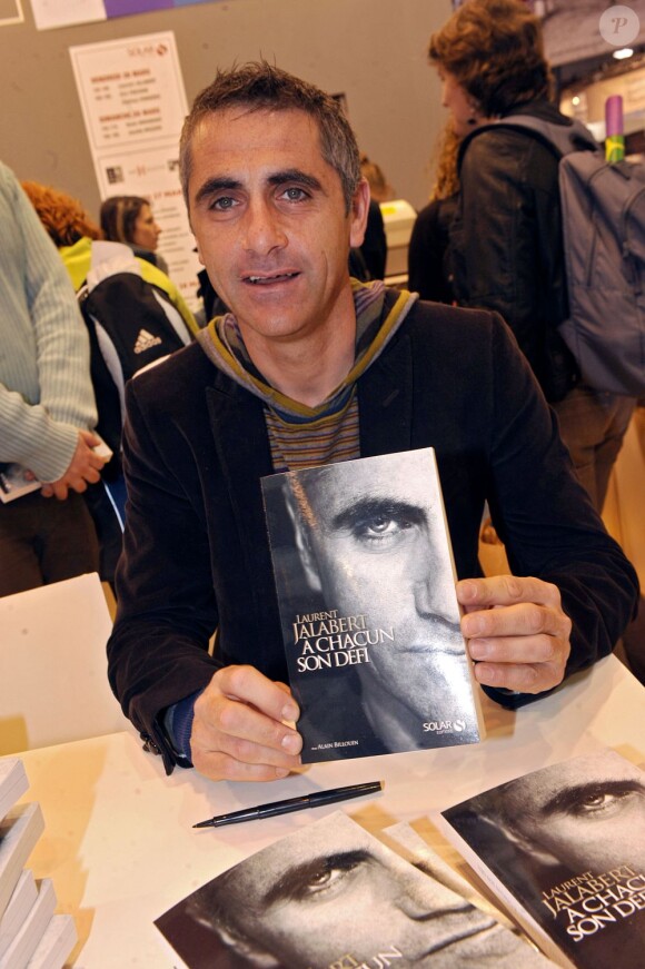 Laurent Jalabert au Salon du Livre à Paris le 26 mars 2010