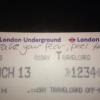 La Spice-girl Geri Halliwell a pris grand plaisir dans le métro londonien, le 13 mars 2013.