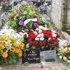 Inhumation de Daniel Darc au cimetière Montmartre à Paris le 14 mars 2013.