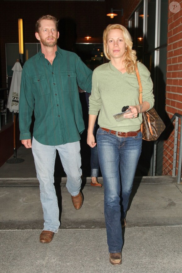 Alison Eastwood et son mari Stacy Poitras à Hollywood le 15 mars 2013
