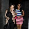 Kim Kardashian et La La Vasquez Anthony quittent le restaurant Nobu à Beverly Hills. Le 1er mars 2013.