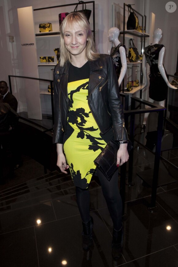 Audrey Lamy lors de l'inauguration de la boutique Leonard à Paris le 21 mars 2013