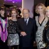 Mélanie Doutey, Anne Marivin, Daniel Tribouillard, Alexandra et Audrey Lamy lors de l'inauguration de la boutique Leonard à Paris le 21 mars 2013