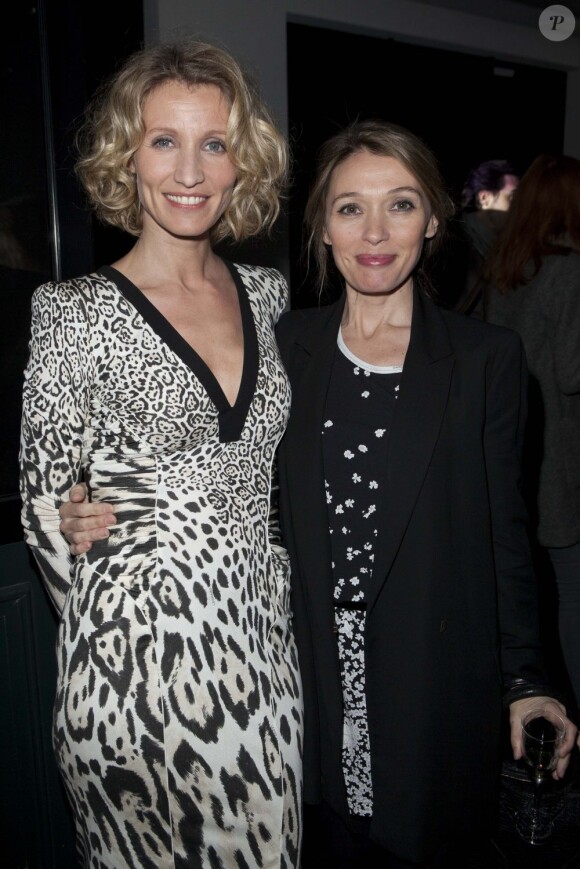 Alexandra lamy, Anne Marivin lors de l'inauguration de la boutique Leonard à Paris le 21 mars 2013