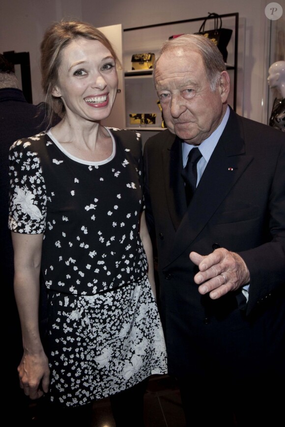 Anne Marivin, Daniel Tribouillard lors de l'inauguration de la boutique Leonard à Paris le 21 mars 2013