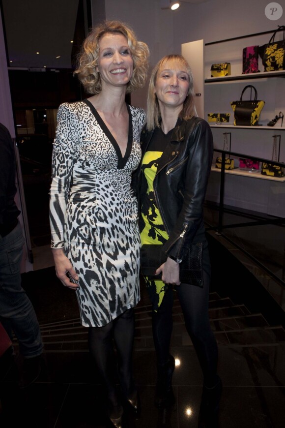 Alexandra et sa soeur Audrey lors de l'inauguration de la boutique Leonard à Paris le jeudi 21 mars 2013