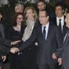 François Hollande et Valérie Trierweiler lors du 28e dîner annuel du Crif au Pavillon d'Armenonville, à Paris, le 20 mars 2013.