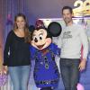 Sandrine Quétier et Emmanuel Moire fêtent la prolongation du 20eme anniversaire de Disneyland Paris, le 23 mars 2013.