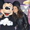 Jean-Philippe Doux et Faustine Bollaert, enceinte, fêtent la prolongation du 20eme anniversaire de Disneyland Paris, le 23 mars 2013.