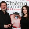 Elsa Lunghini et Frédéric Bouraly au photocall de la soirée de clôture du Festival 2 Cinéma de Valenciennes le 24 mars 2013.