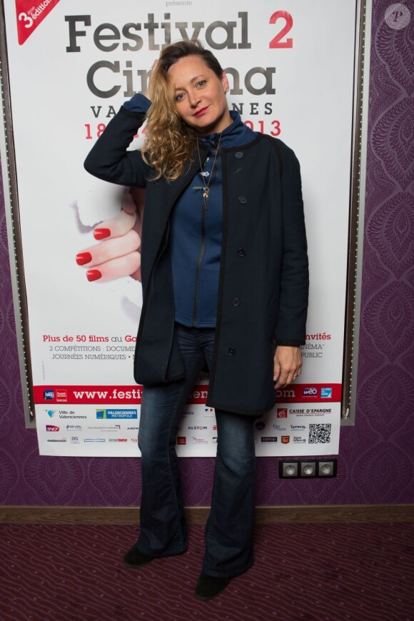 Julie Ferrier au photocall de la soirée de clôture du Festival 2 Cinéma de Valenciennes le 24 mars 2013.