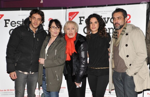 Ruben Alves, Chantal Lauby, Nicole Croisille, Barbara Cabrita présentent avec délice La Cage dorée à la soirée de clôture du Festival 2 Cinéma de Valenciennes le 24 mars 2013.