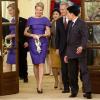Le prince Philippe de Belgique et la princesse Mathilde reçus par le Premier ministre Yingluck Shinawatra le 18 mars 2013 dans le cadre de leur mission économique en Thaïlande.