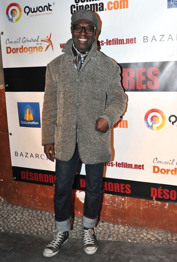 Eriq Ebouaney lors de l'avant-première du film Désordres à Paris le 26 mars 2013