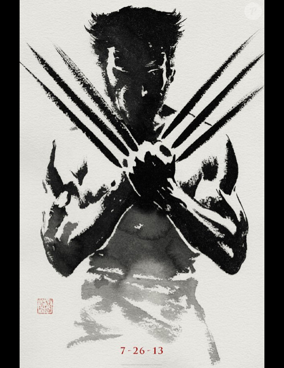 Affiche-teaser du film The Wolverine, en salles le 24 juillet 2013