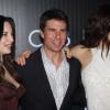 Tom Cruise, Olga Kurylenko et Andrea Riseborough lors de l'avant-première du film Oblivion à Rio de Janeiro, le 27 mars 2013.
