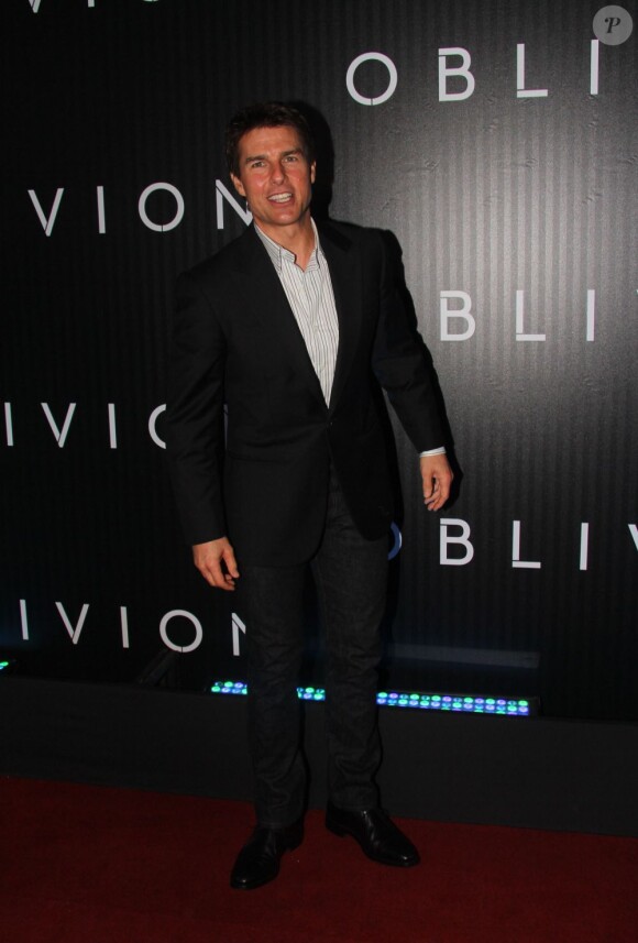 Tom Cruise lors de l'avant-première du film Oblivion à Rio de Janeiro, le 27 mars 2013.