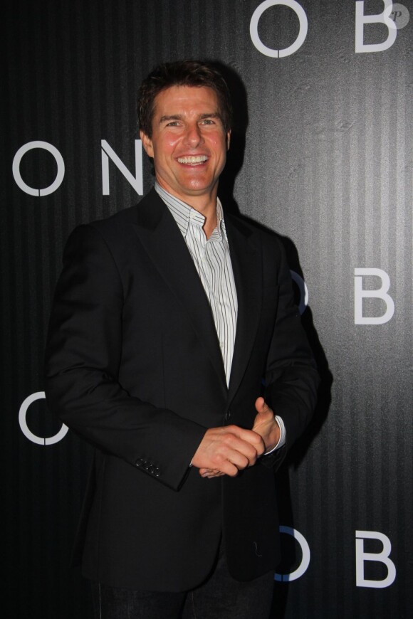 Tom Cruise tout sourire à l'avant-première du film Oblivion à Rio de Janeiro, le 27 mars 2013.