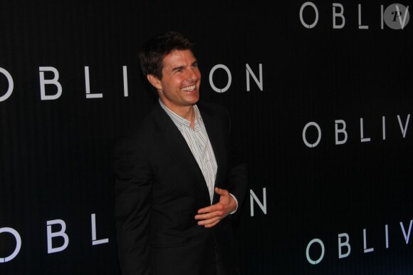 Tom Cruise classieux et simple à l'avant-première du film Oblivion à Rio de Janeiro, le 27 mars 2013.