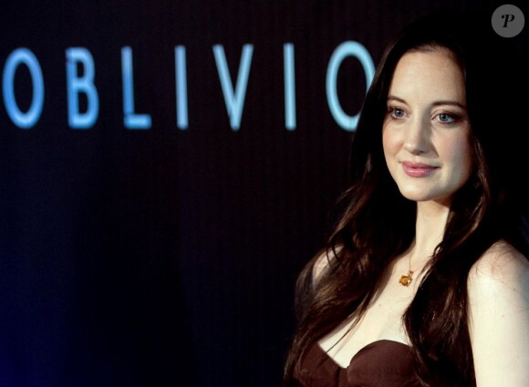 La très belle britannique Andrea Riseborough à l'avant-première du film Oblivion à Rio de Janeiro, le 27 mars 2013.