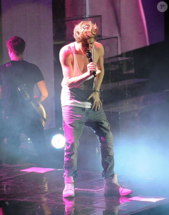 Niall Horan au concert du groupe one Direction à Londres le 23 février 2013.