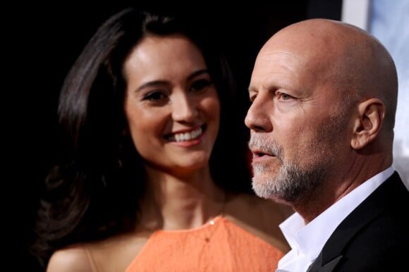 Bruce Willis et Emma Heming complices à la première de G.I. Joe : Conspiration au TCL Chinese Theatre de Hollywood, Los Angeles, le 28 mars 2013.
